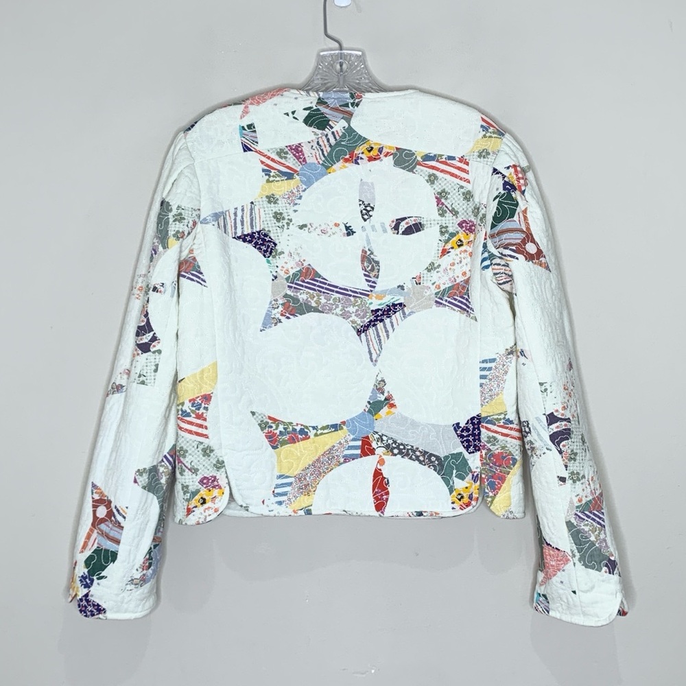 Sea New York Paloma Quilted Jacket (Sz 4) Patchwork Multicolor - Picture 10 of 14